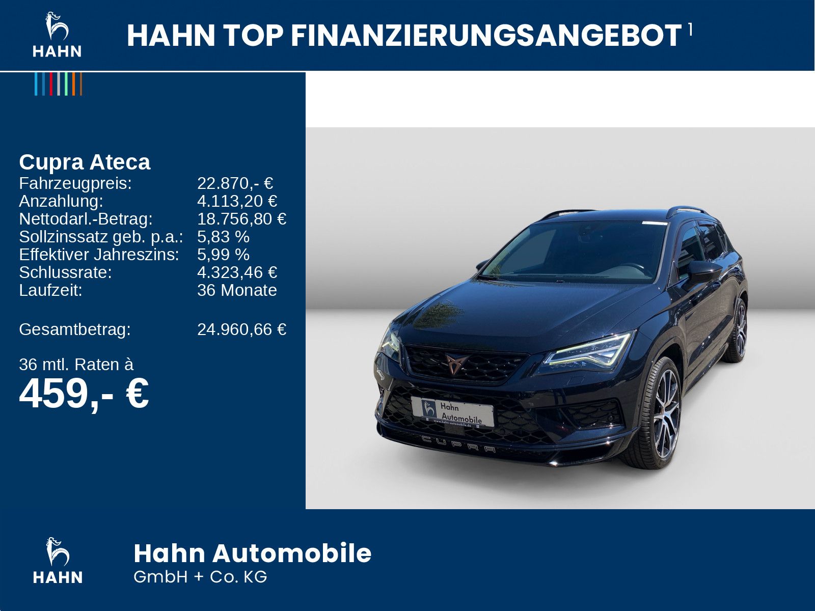 Cupra Ateca 2.0TSI DSG 4Drive LED ACC AHK Navi Kessy foto 2