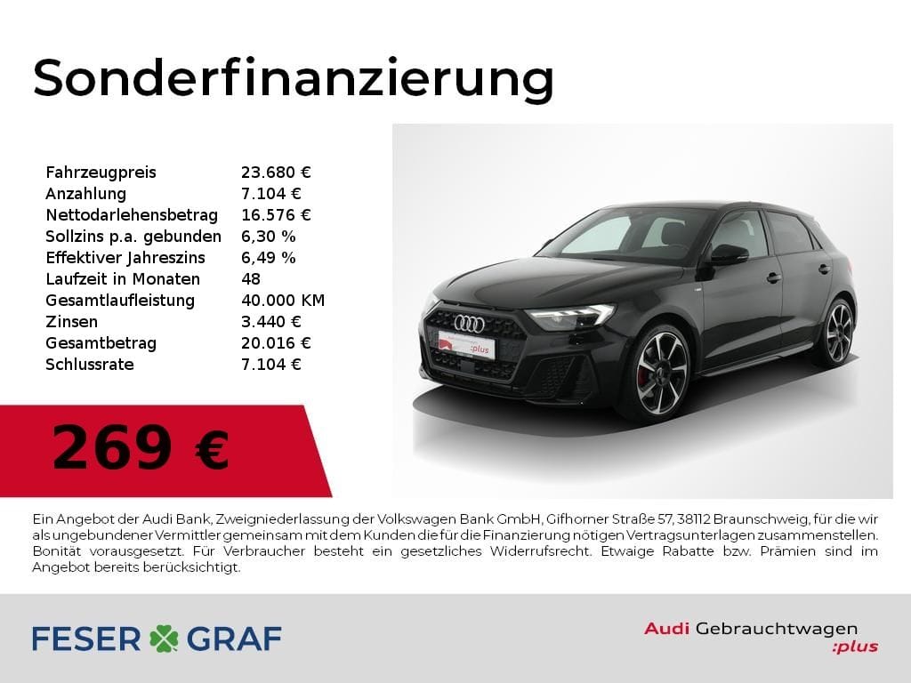 Audi A1 Sportback 40 TFSI S Line Int S tronic B&O,Nav