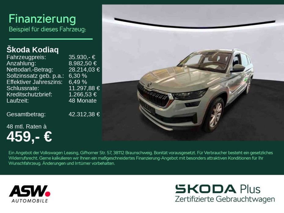 Skoda Kodiaq Style 2.0TSI 4x4 DSG LED Navi RFK ACC AHK