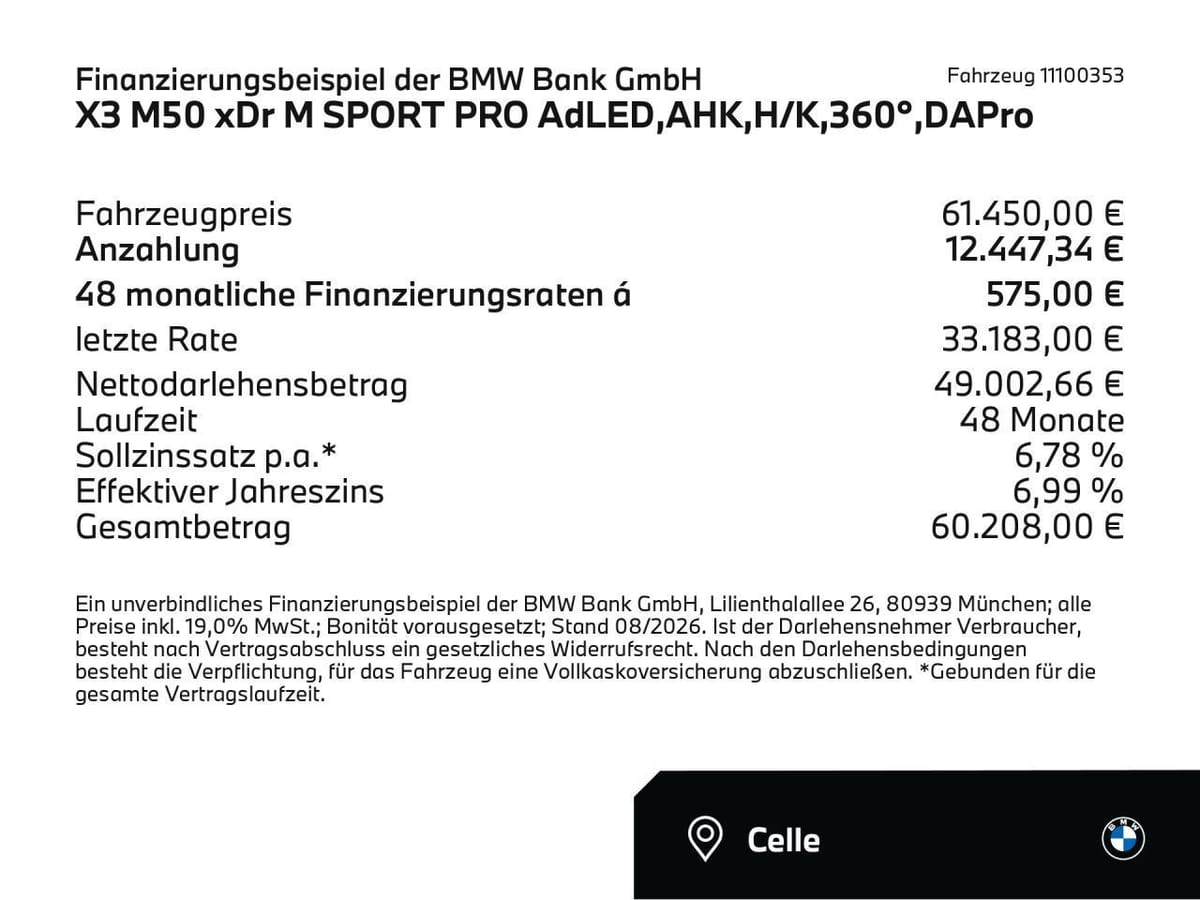 BMW X3 M50 xDr M SPORT PRO AdLED AHK H K,360° DAPro foto 2