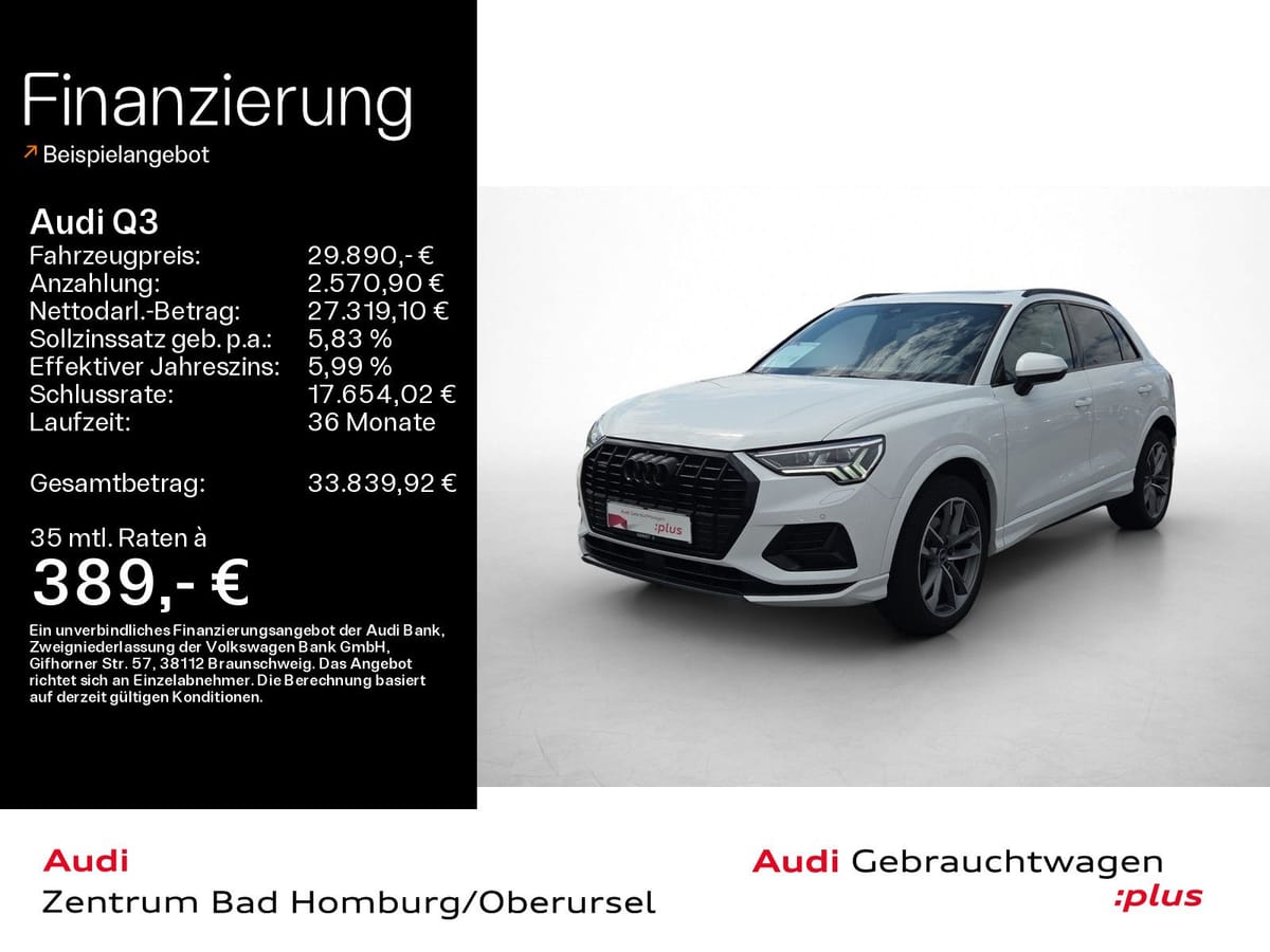 Audi Q3 SUV advanced 45 TFSI quattro S line Navi Matr