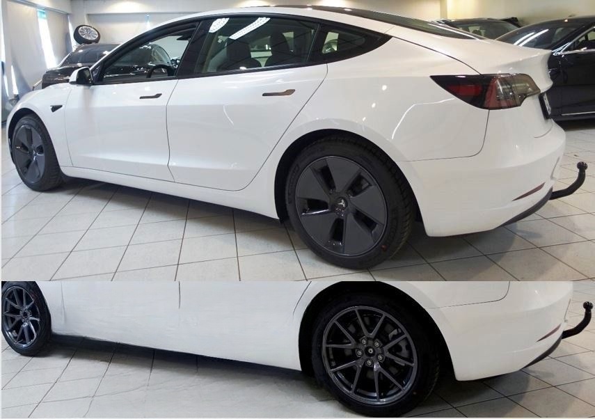 Tesla Model 3+AHK nahezu neu kaufen auch Tesla an