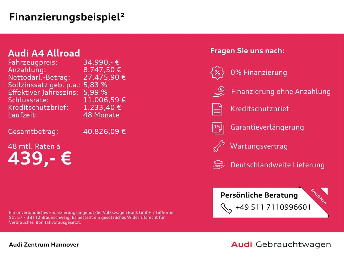 Audi A4 allroad quattro 40 TDI virtual AHK foto 2