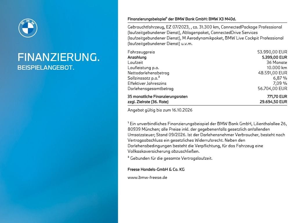 BMW X3 M40d 360° RFK HIFI LORDOSE XDRIVE SPORTSITZE foto 22