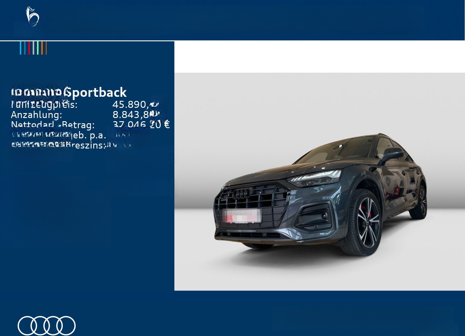 Audi Q5 Sportback 40TDI quat S-trc S-line Matrix AHK foto 2