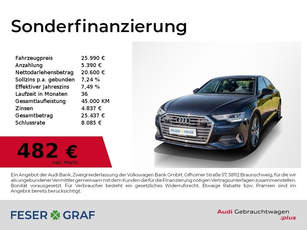 Audi A6 Lim. 40 TFSI Tourpaket VC Cam Memory Navi