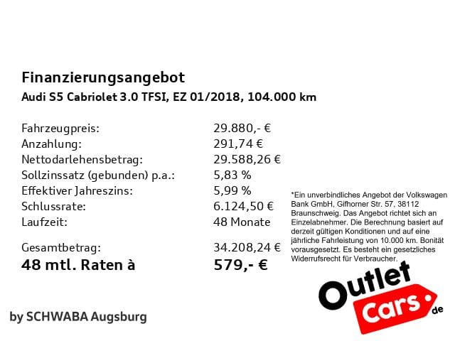 Audi S5 Cabriolet 3.0 TFSI Alcantara HeadUp AHK Navi foto 4
