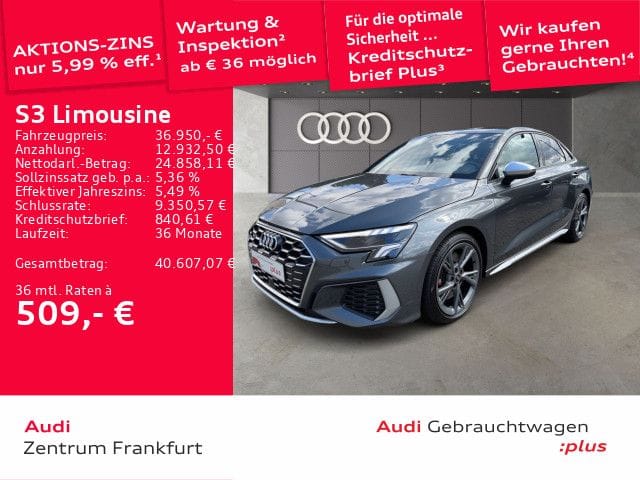 Audi S3 Limousine TFSI quattro S tronic DAB LED Sitzh foto 2