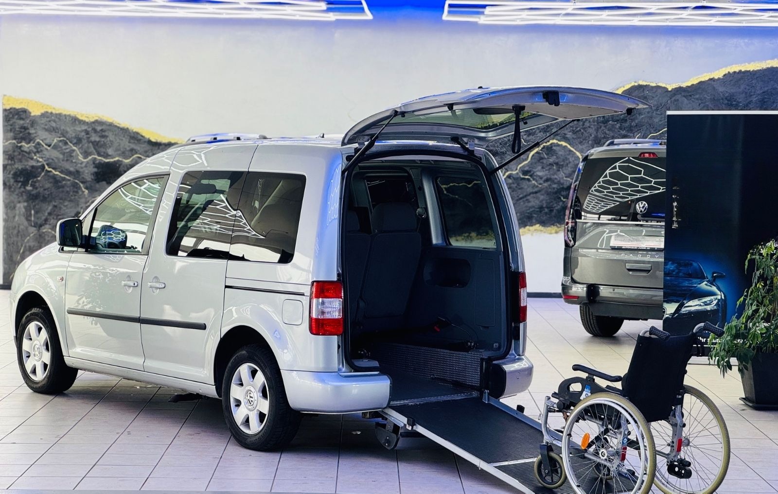 Volkswagen Caddy Life Behindertengerecht-Rampe-Winde foto 8