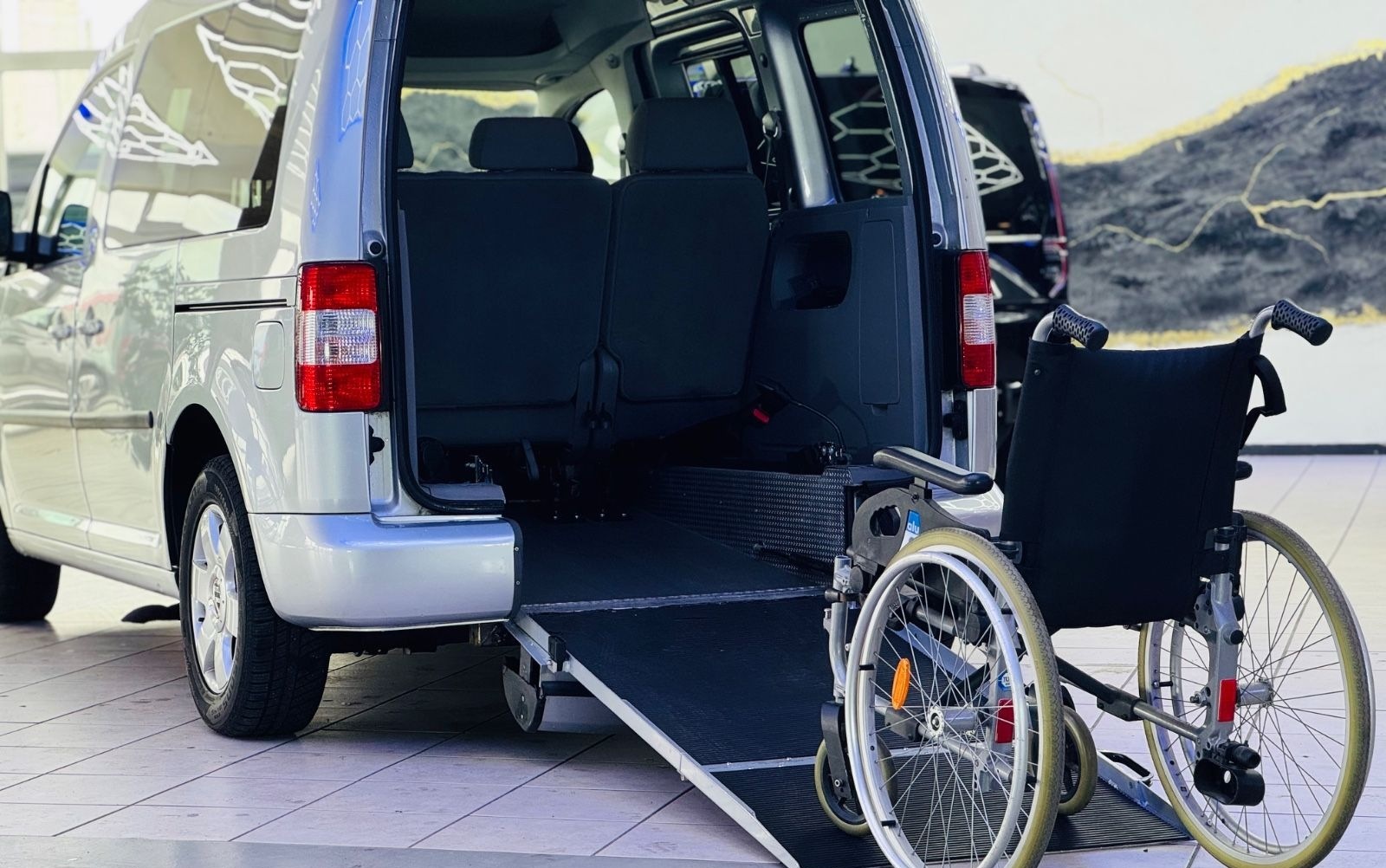 Volkswagen Caddy Life Behindertengerecht-Rampe-Winde foto 9