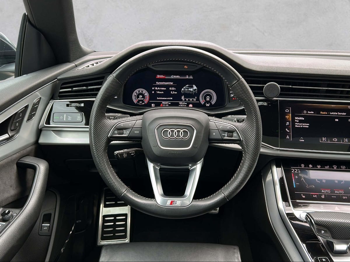 Audi Q8 55 TFSI S-LINE B&O SOFT CLOSE 360° PANO AHK foto 12