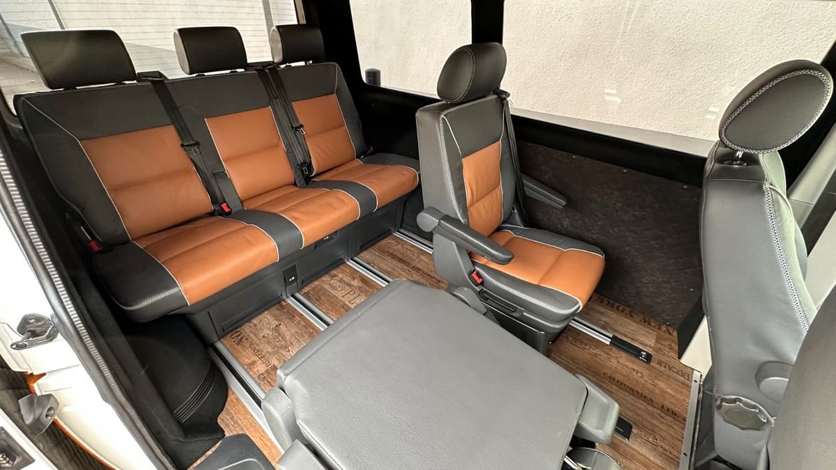 Volkswagen T6.1 PANAMERICANA LEDER AUFSTELLDACH MULTIVAN foto 16