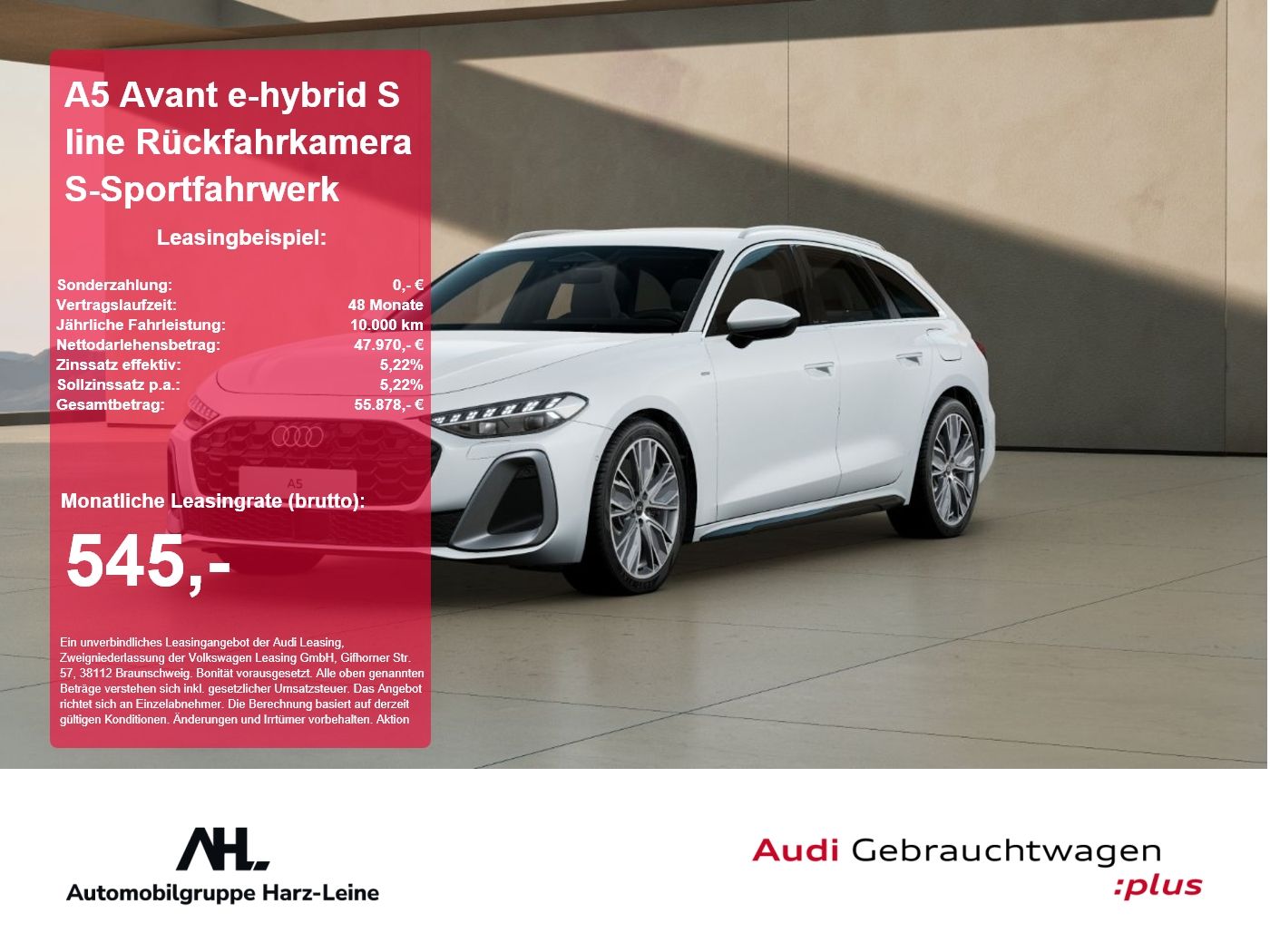 Audi A5 Avant e-hybrid S line Rückfahrkamera S-Sportf foto 1