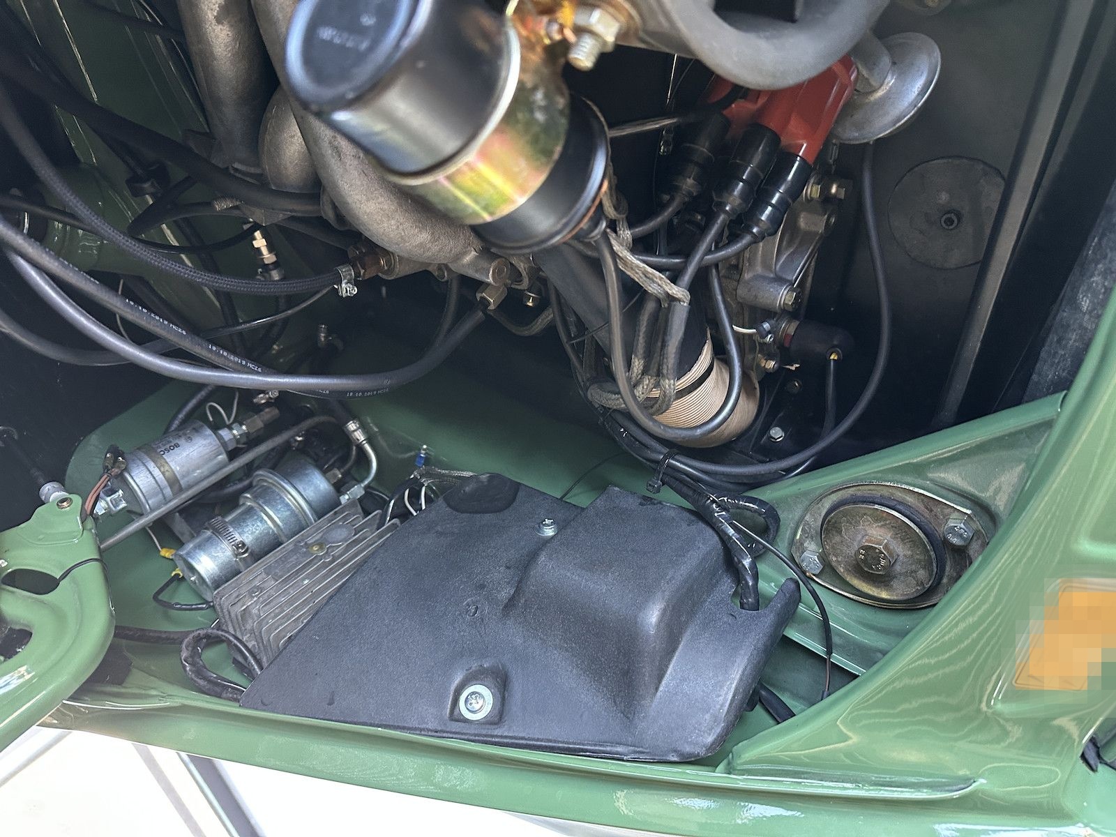 Porsche 911 T Targa 2.4 Ölklappe UNIKAT Note1 buschgrün foto 23