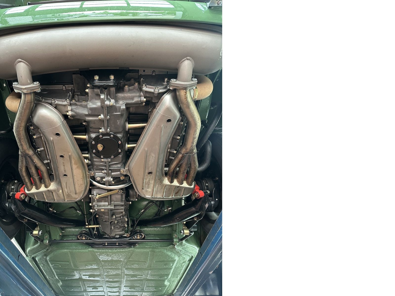 Porsche 911 T Targa 2.4 Ölklappe UNIKAT Note1 buschgrün foto 24