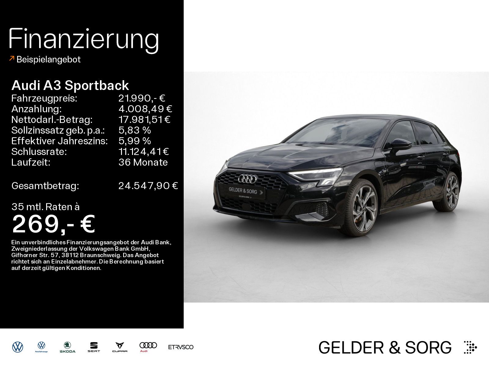 Audi A3 Sportback 40 TFSI e advanced LED GRA Sound