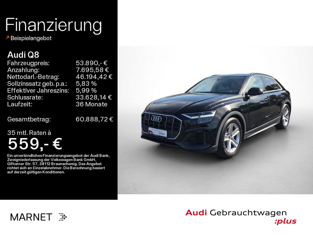 Audi Q8 SUV 55 TFSI QUATTRO TIPTRONIC KAMERA LED VIRT