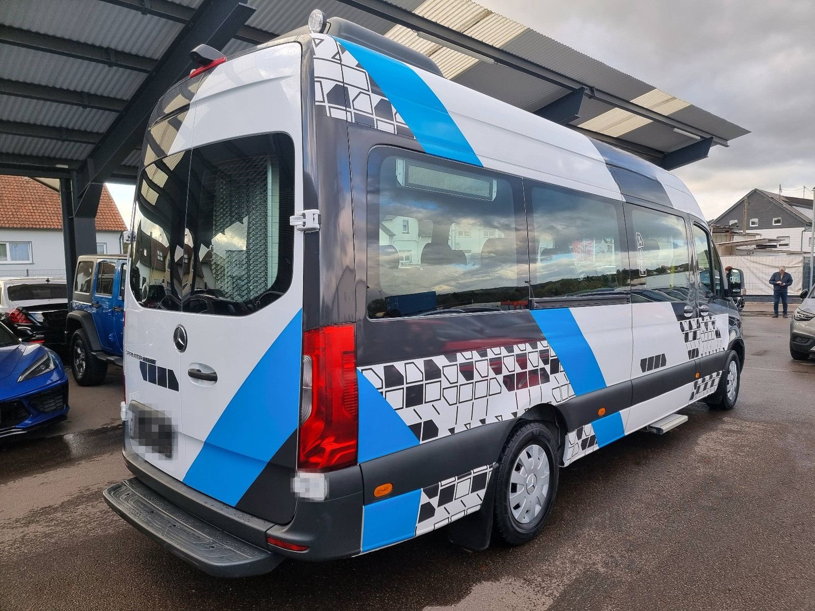 Mercedes-Benz Sprinter 314 MAXI Aut 2xKlima Rampe Standh 9Sitz foto 2