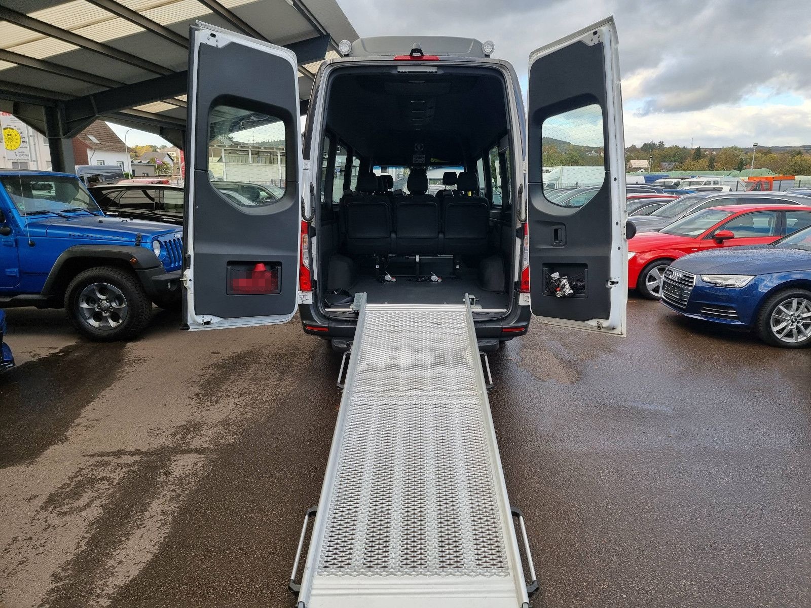 Mercedes-Benz Sprinter 314 MAXI Aut 2xKlima Rampe Standh 9Sitz foto 14