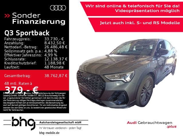 Audi Q3 Sportback 40 TFSI quattro S tronic S Line Opt foto 2