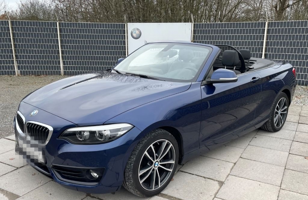 BMW 218 d Cabrio SportLine Navi LED Ambientelicht SH