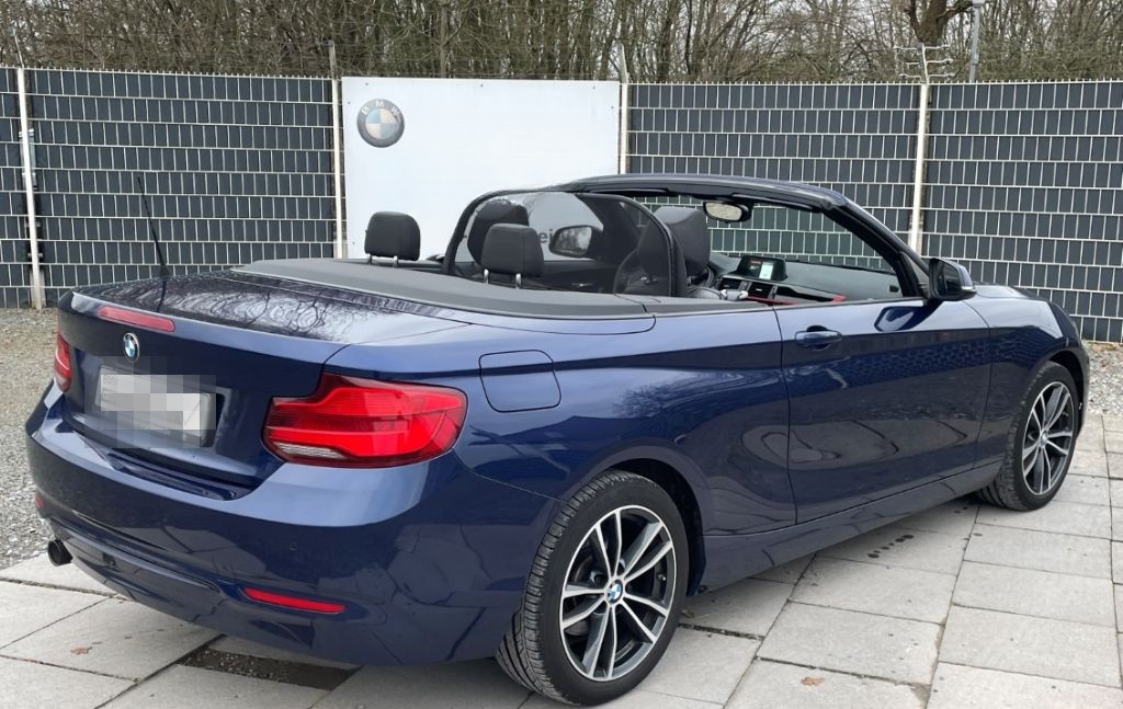 BMW 218 d Cabrio SportLine Navi LED Ambientelicht SH foto 3
