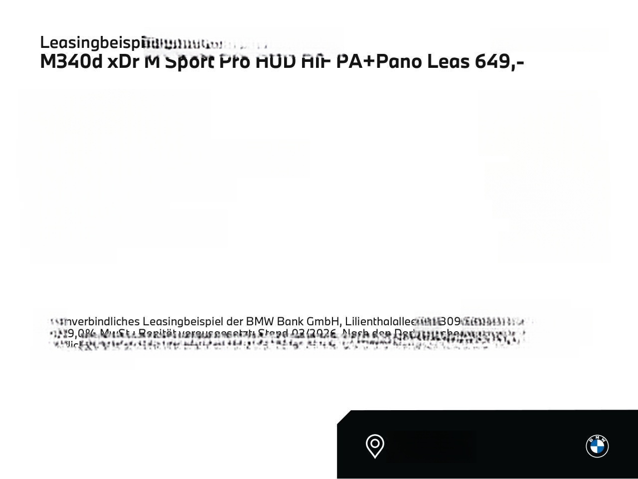 BMW M340d xDr M Sport Pro HUD HIF PA+Pano Leas 649,- foto 2
