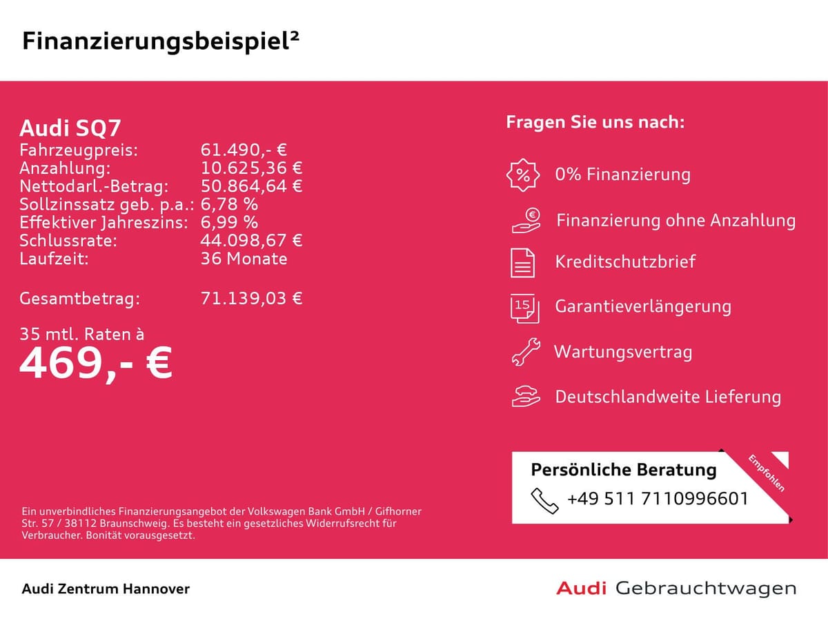 Audi SQ7 4,0 TFSI quattro tiptronic Matrix Head-Up Pa foto 2