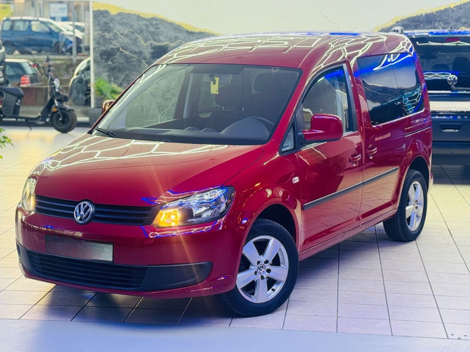 Volkswagen Caddy Behindertengerecht-Rampe+Elk. Schwenksitz foto 4