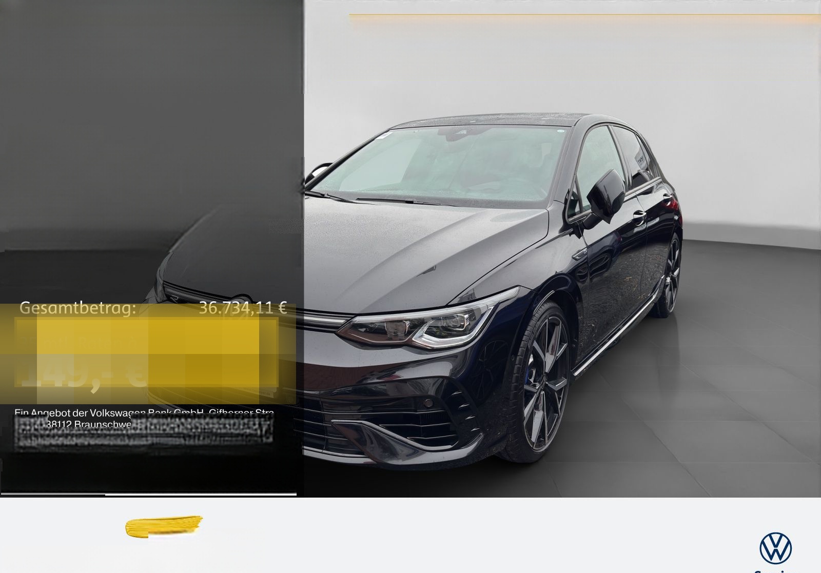 Volkswagen Golf R BLACK STYLE LM19 LEDER V-MAX PANO HARMAN