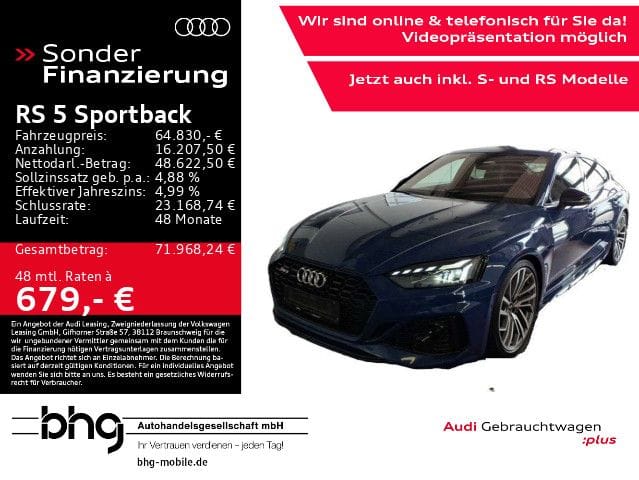 Audi RS 5 Sportback tiptronic RSDesign-Komfort Matrix foto 2