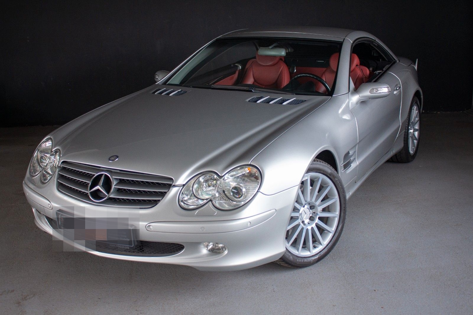 Mercedes-Benz SL 500 Silber/Berryrot Zustand 1A foto 12