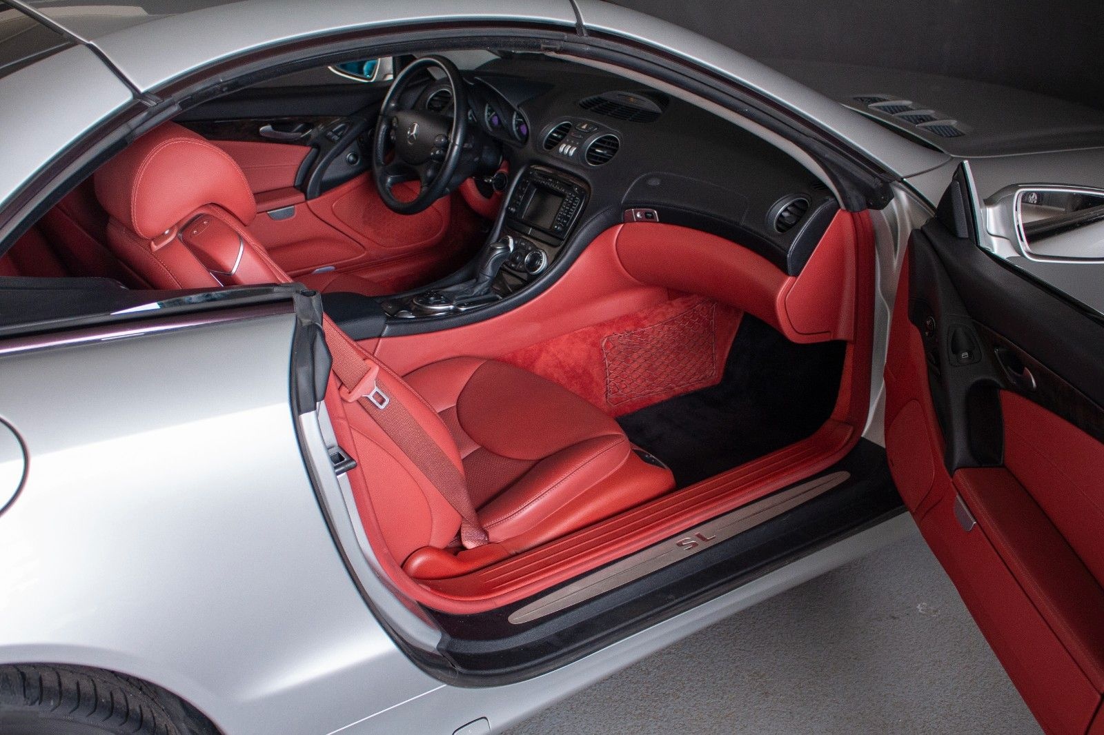 Mercedes-Benz SL 500 Silber/Berryrot Zustand 1A foto 3