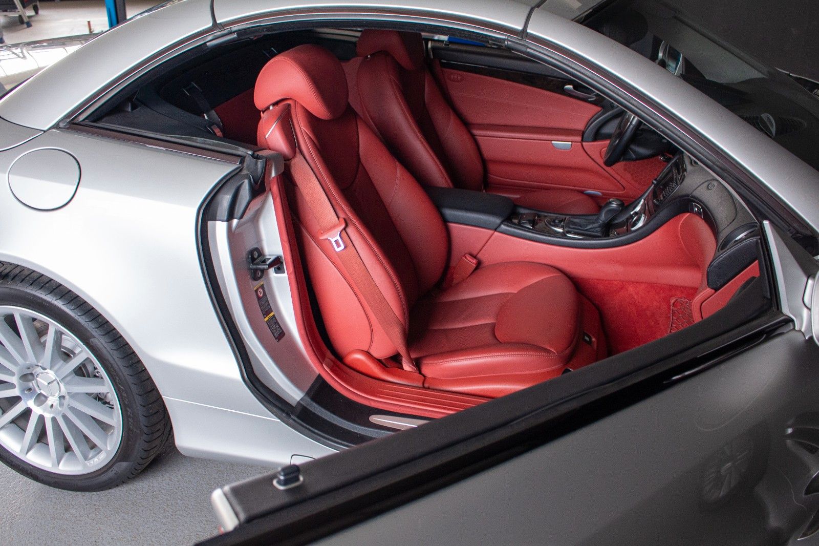 Mercedes-Benz SL 500 Silber/Berryrot Zustand 1A foto 4