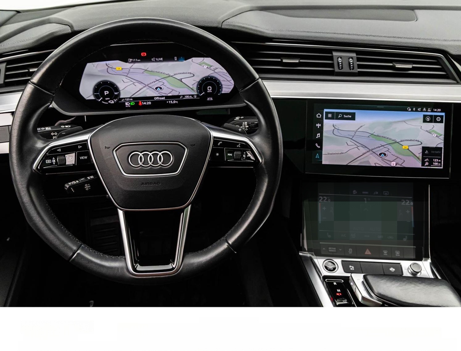 Audi E-TRON SPORTBACK 55 S LINE ALL-BLACK PANO/360° foto 19