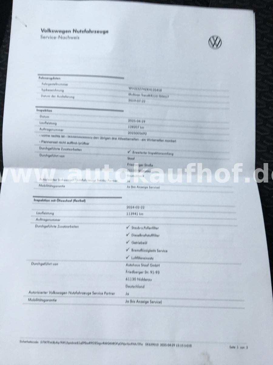 Volkswagen T6 Multivan 2.0 TDI DSG Trendline foto 21