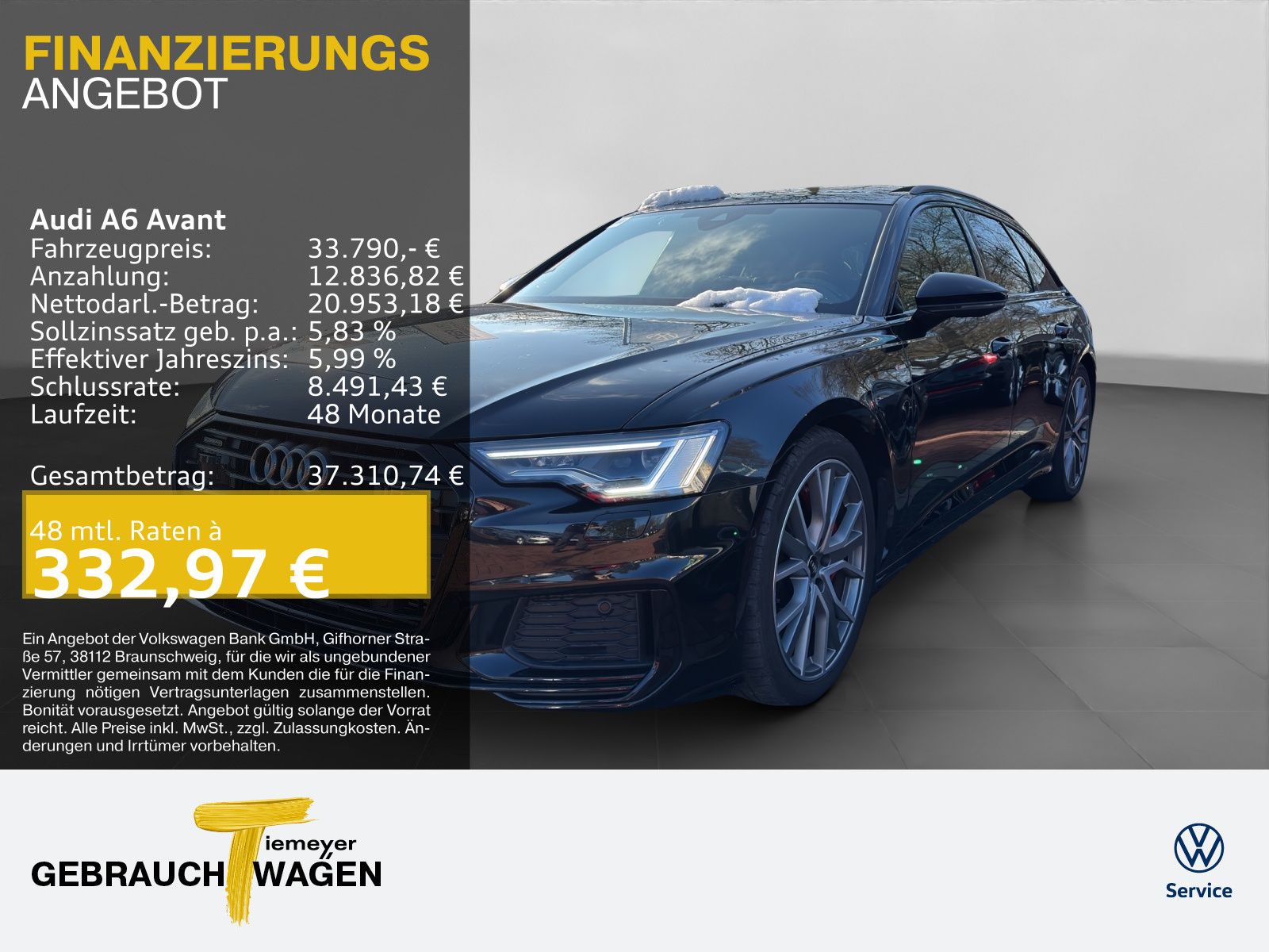 Audi A6 Avant 55 TFSI e Q S LINE PANO AHK HuD LM20