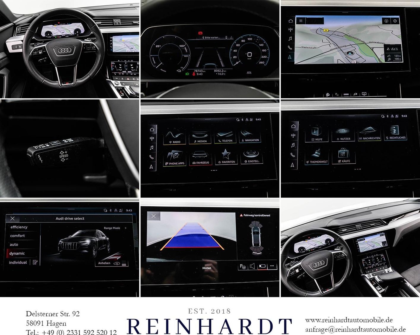 Audi E-TRON SPORTBACK 55 S LINE BLACK LED/KEYLESS/KAM foto 22