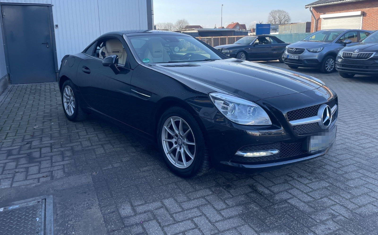 Mercedes-Benz SLK 200 SLK Roadster Airscarf Allwetter Leder foto 3