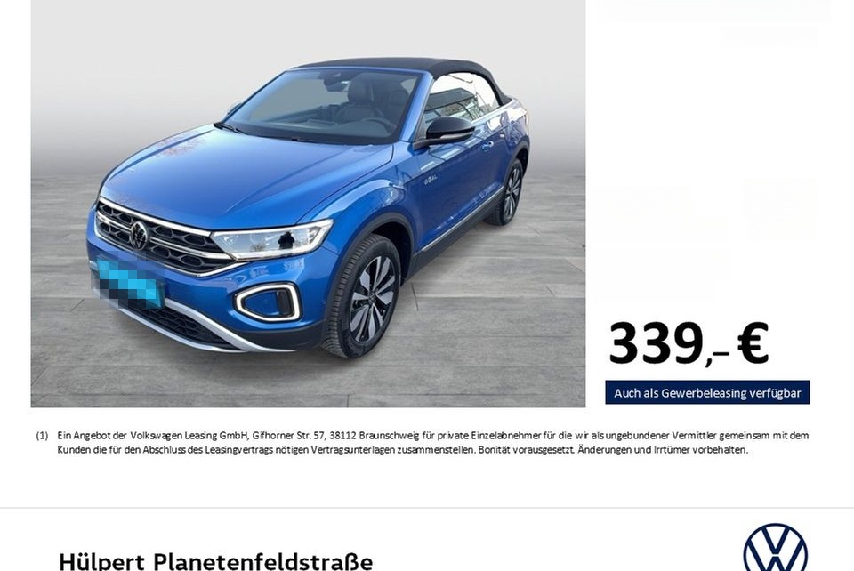 Volkswagen T-Roc Cabriolet 1.5 GOAL CAM ACC NAVI LM17 LED+ foto 2