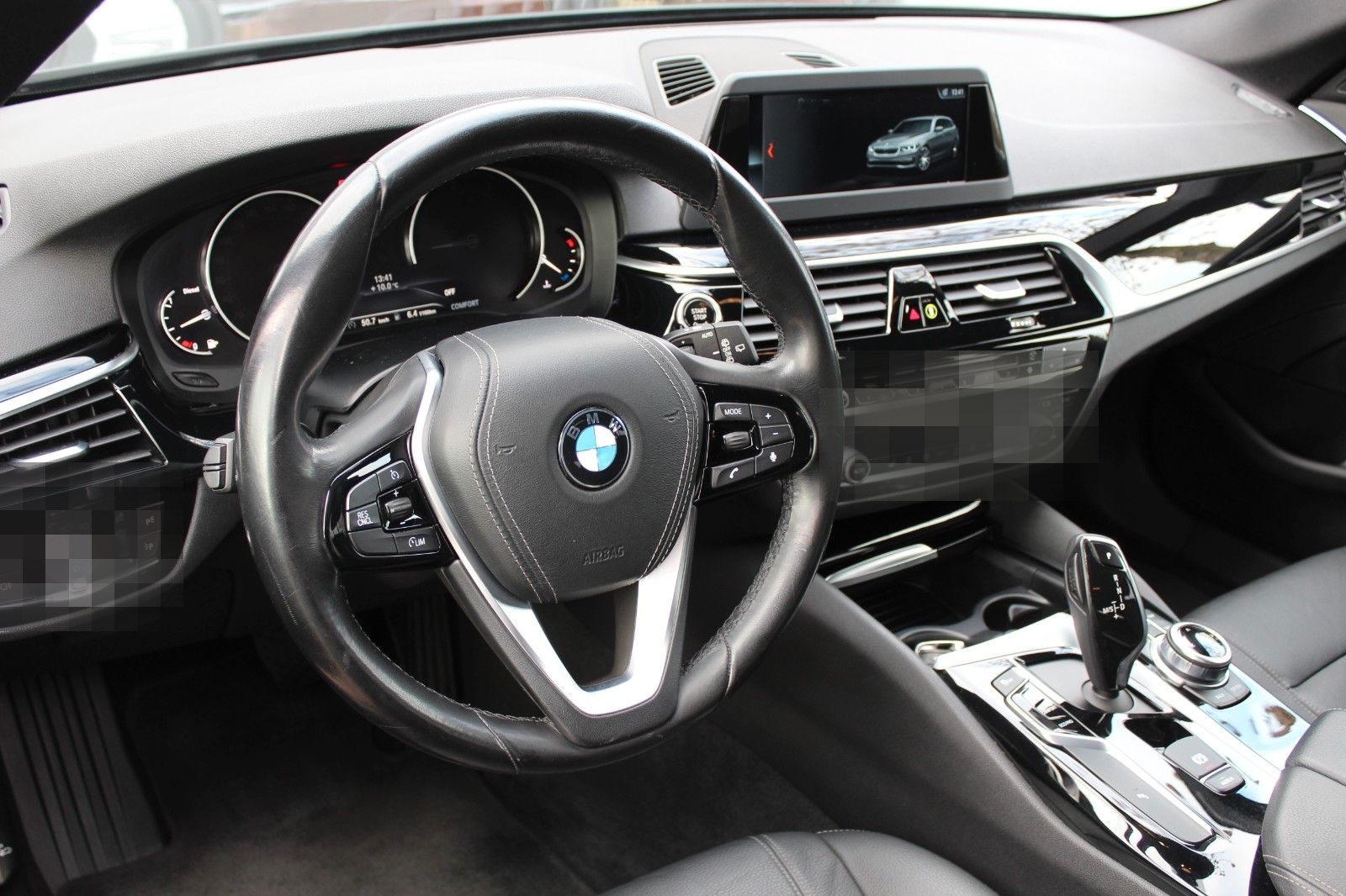 BMW 520d Touring*AHK*Leder*Top*HU/AU Neu*Scheckheft foto 9