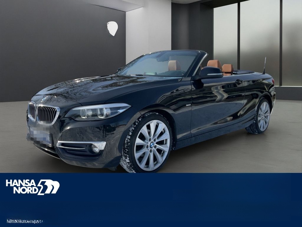 BMW 218d Cabrio LUXURY LINE LED NAVI LEDER H/K 18"