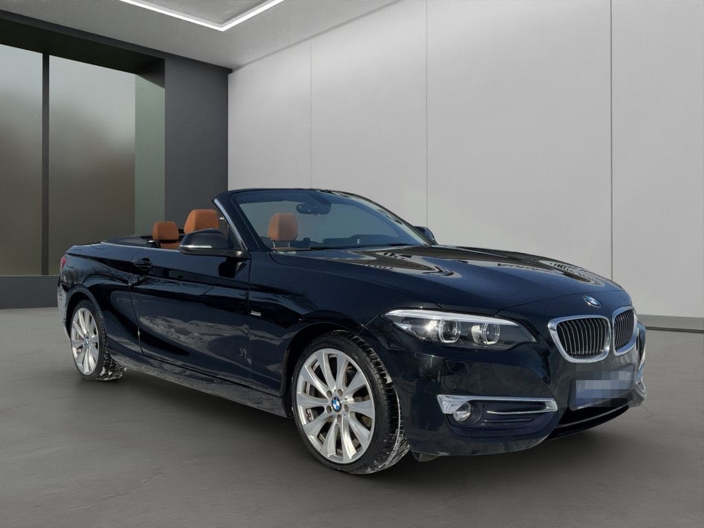 BMW 218d Cabrio LUXURY LINE LED NAVI LEDER H/K 18" foto 2