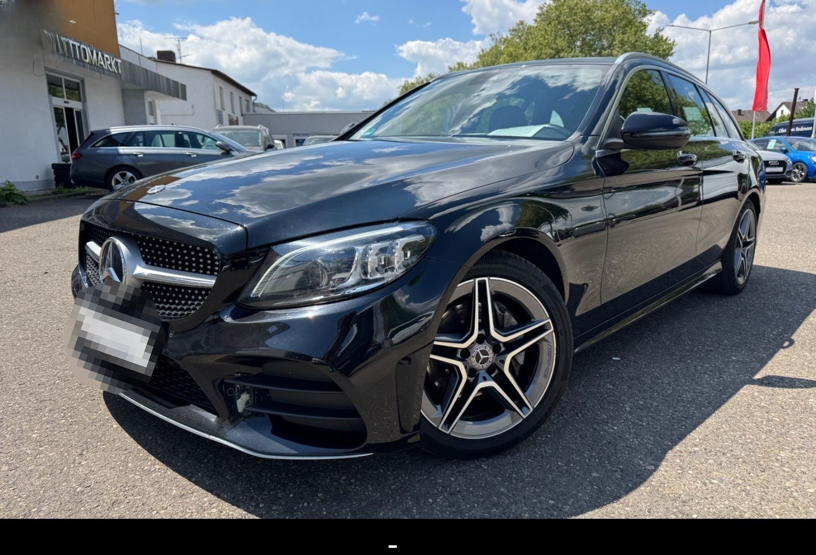 Mercedes-Benz C 200 Aut. AMG Line Virtual Cock LED Navi Leder foto 11