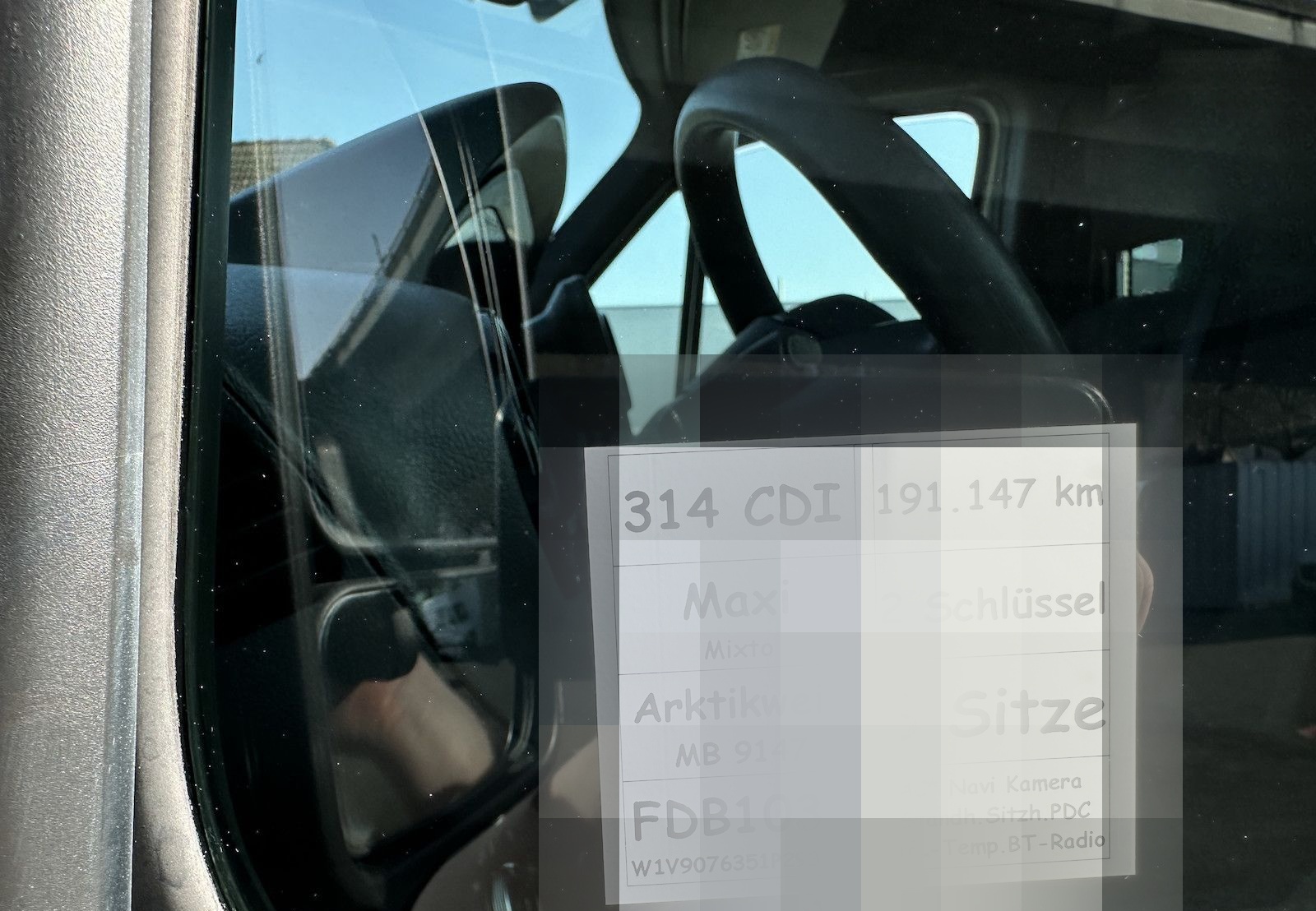 Mercedes-Benz Sprinter 314 CDI RWD L3 Maxi Mixto foto 5
