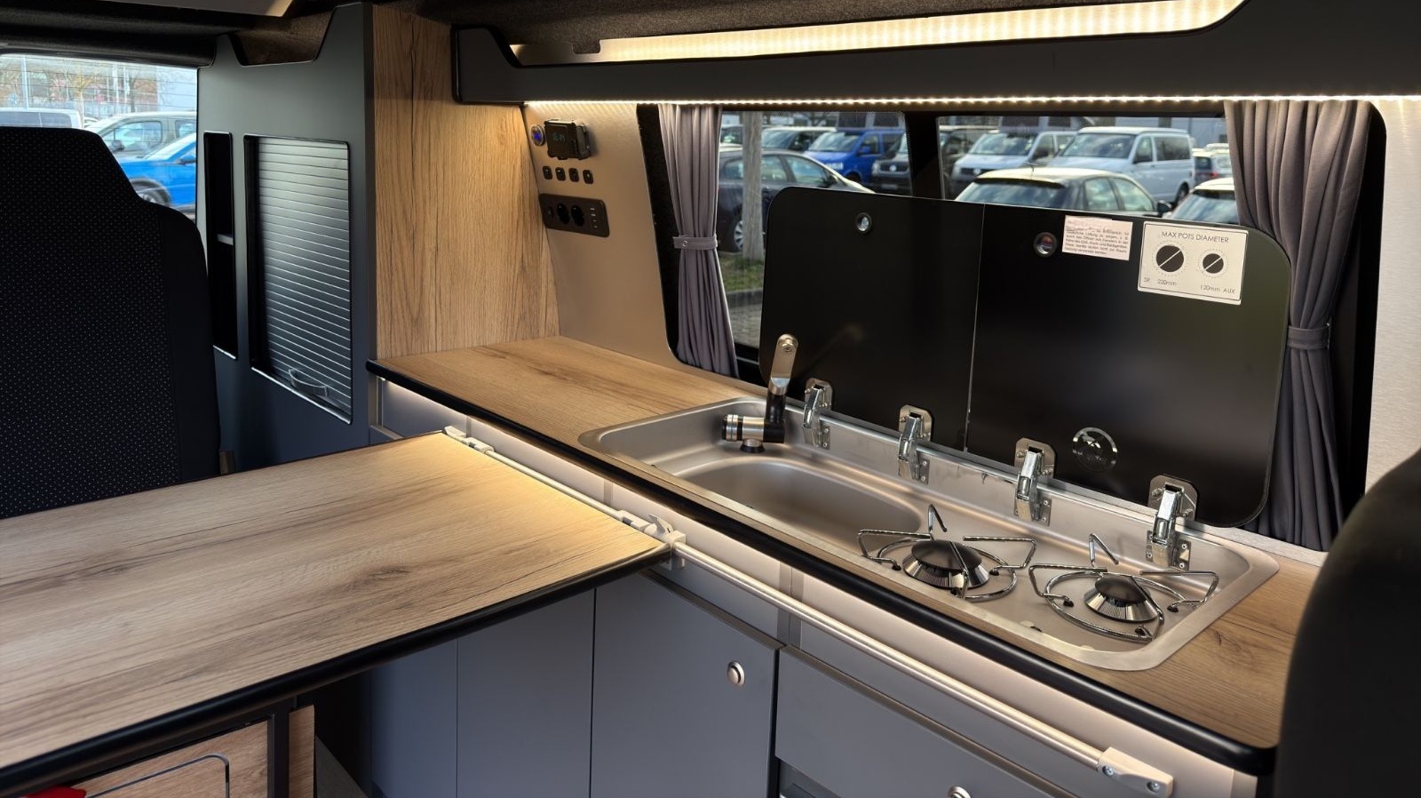 Volkswagen T6 California Aufstelldach Reimo Küche AllinONE foto 18