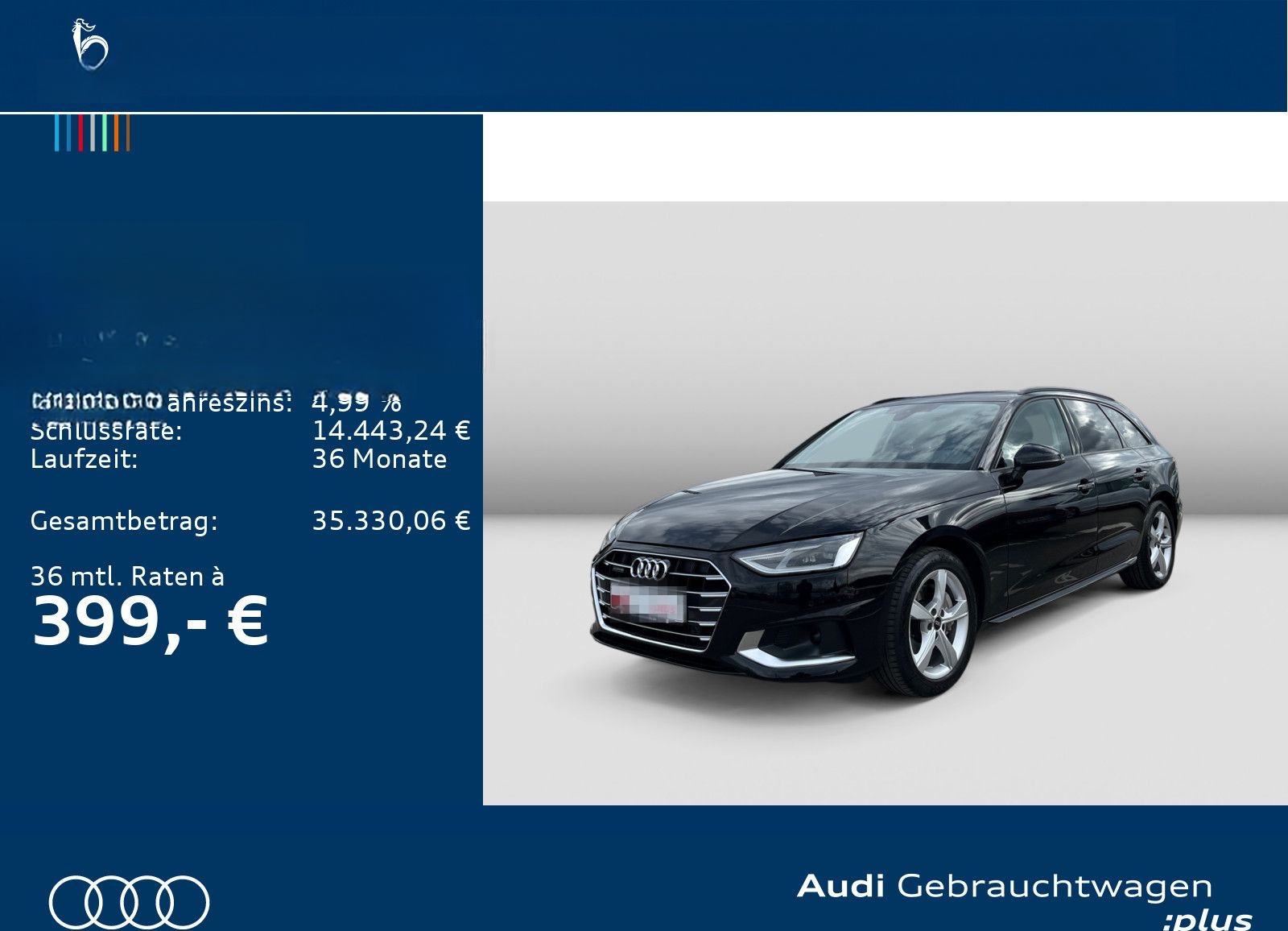 Audi A4 Avant advanced 40TDI quattro S-trc CAM AHK LE foto 2