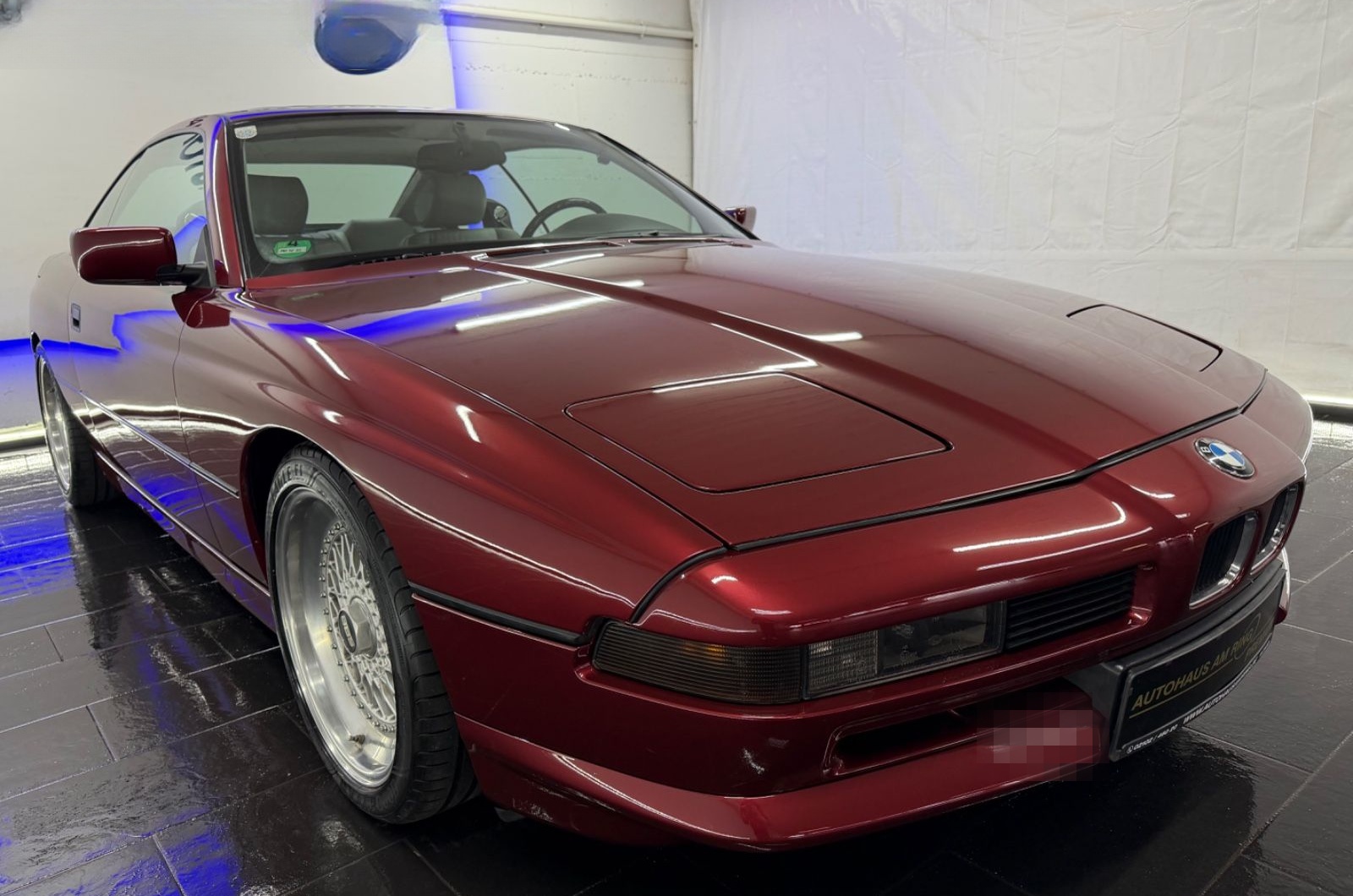 BMW 850i Aut. 145TKM LEDER SHD MEMORY SZHZ TEMPO BBS foto 4