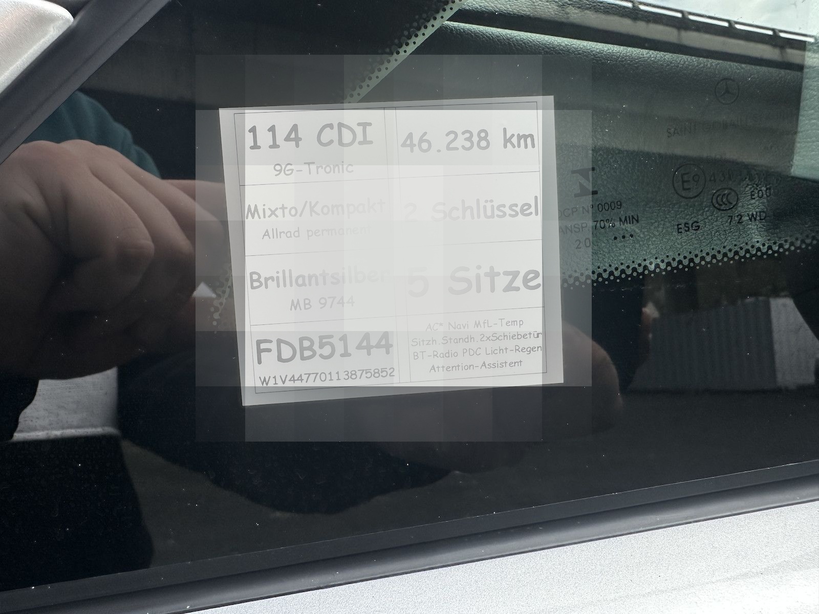 Mercedes-Benz Vito Mixto 4x4 114 CDI kompakt M1 2x Schiebetür foto 5