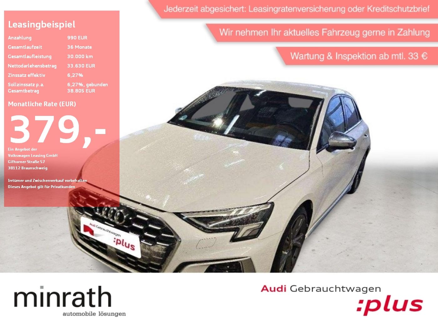 Audi S3 Sportback 2.0 TFSI Q APP+DAB+VIRT+LED+NAVI